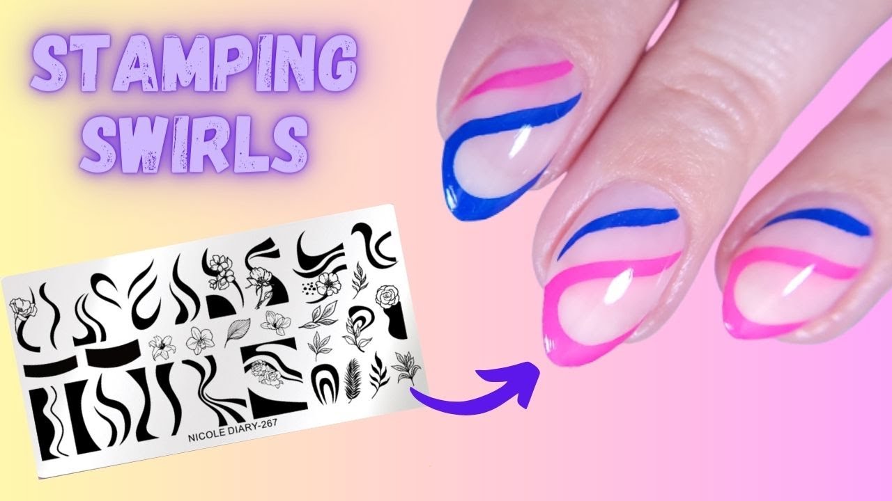 Stamping swirls - How to get nail swirls in less than 5 minutes!