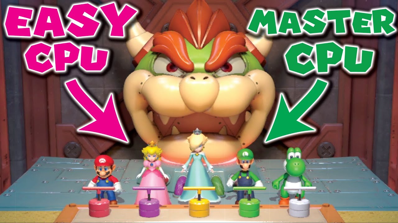 Who is luckier? Easy CPUs vs Master CPUs (Mario Party Superstars Minigames)  - YouTube