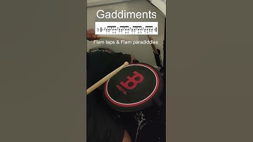 Flam taps & Flam paradiddles (Gaddiments) #stevegadd #drumexercise #drumpad #gaddiments #drums
