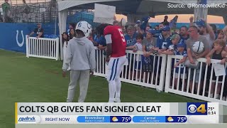 Famous Colts QB Anthony Richardson gives fan signed cleat, brings tears of joy Wealth