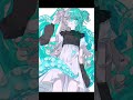 ハイドレンジア#shorts #イラストメイキング