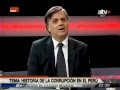 Marcos Cueto presenta el libro "Historia de la corrupción en el Perú" en ATV+