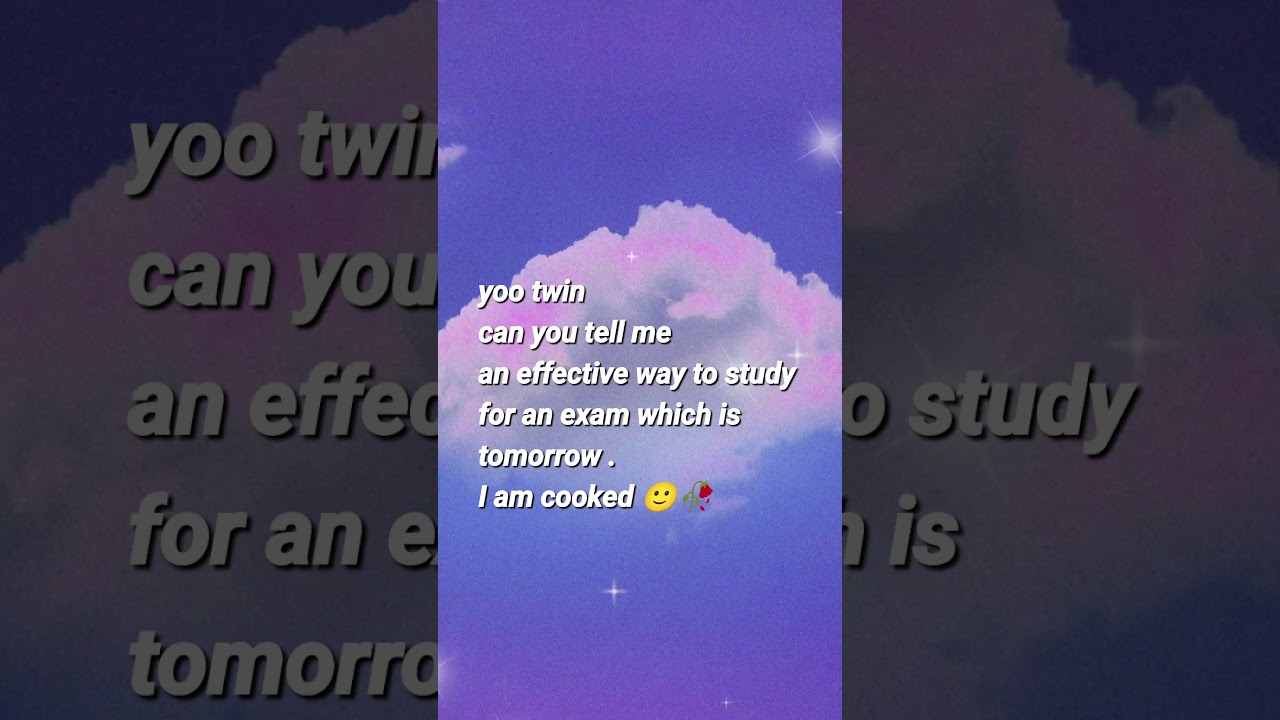 Day 26: Twin, I’m Cooked — Send Study Tips 