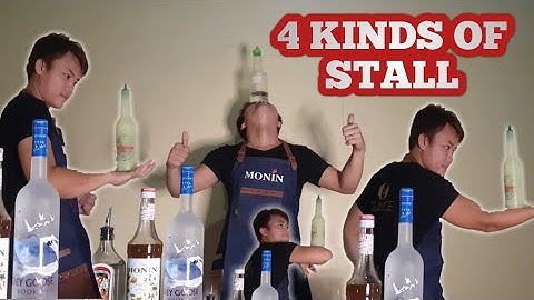 FLAIR BARTENDING TUTORIAL | 4 KINDS OF STALL | BASIC SIMPLE MOVES