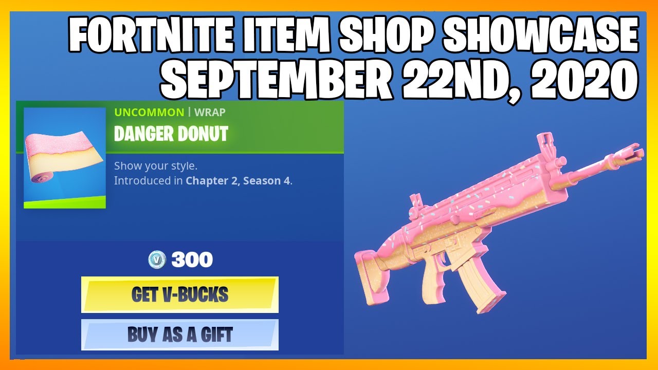 Fortnite Item Shop *NEW* DANGER DONUT WRAP! [September 22nd, 2020