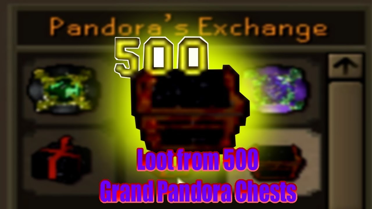 LOOT FROM 500 GRAND PANDORA CHESTS The Infinite Loop? 2x Chests GIVEAWAY RuneX YouTube