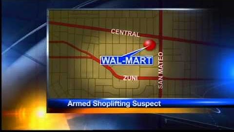 Pistol drawn on store security, police say