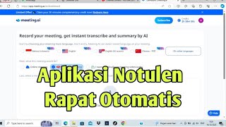 Aplikasi Notulensi Rapat Otomatis screenshot 3