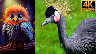 4K Nature Film of The Most Exotic Birds of the World Birds of Rainforest\/Nature Film \& Nature Sounds