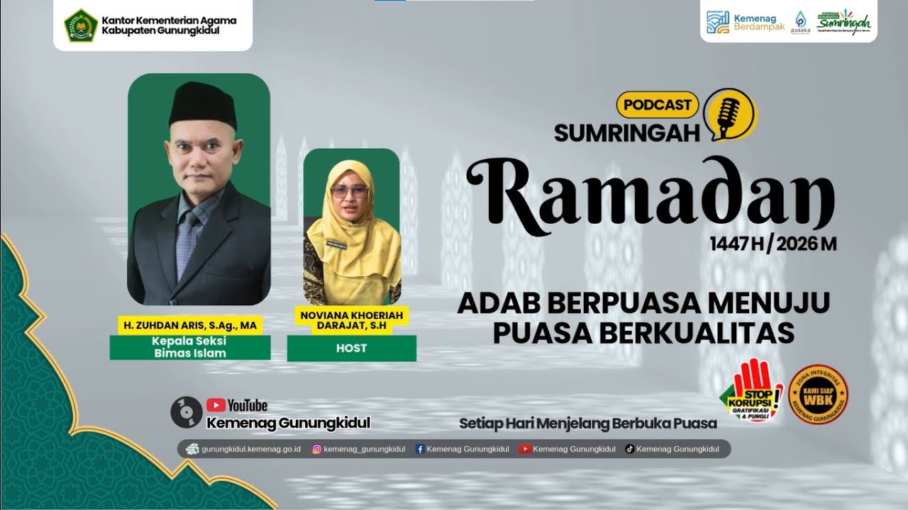 Adab Berpuasa Menuju Puasa Berkualitas | Sumringah Ramadan 1447 H