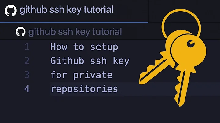 How to setup Github ssh key for private repositories