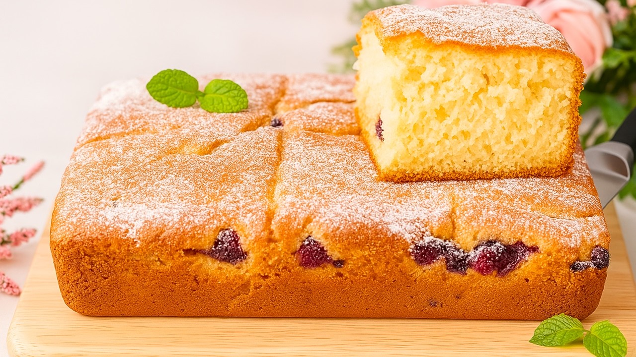 Простой, нежный ягодный пирог всего за несколько минут! Вкусный рецепт моей мамы