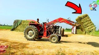 Massey 385  Tractor Loading Silage on Truck screenshot 2