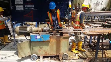 Rebar threading for coupler