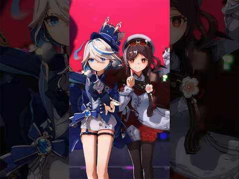 【 原神MMD 】胡桃  フリーナ【Chatter Chatter】#ChatterChatter #星街すいせい #宝鐘マリン