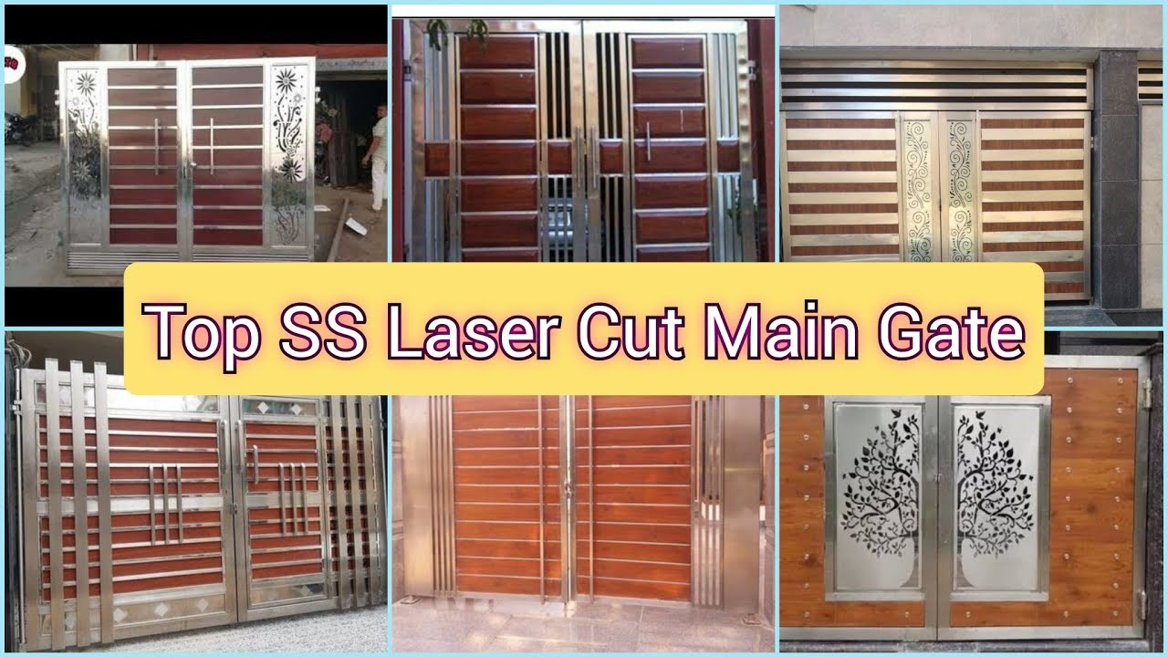 Best Top 60 SS Steel Laser Cut Main Gate Design 2023 || •Modern ...