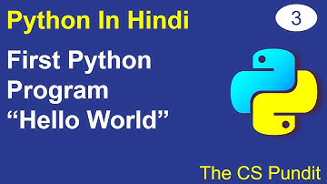 L3- First Python Program | ‘Hello World’ | Python Tutorial in Hindi