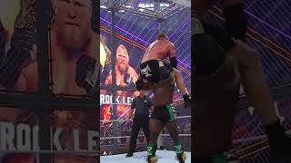 2-1. Oba Femi leaves Hell in a Cell with a HUGE victory over Brock Lesnar ⛓️🔥 #SummerSlam