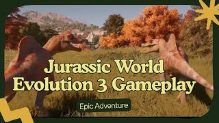 Dino rustling,juvenile spinos and a nice stunt. Jurassic World evolution 3 Campaign!(no commentary) 