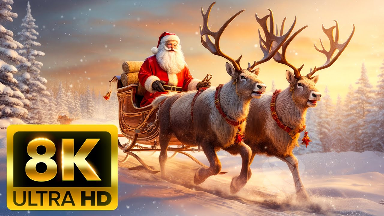 ⁣CHRISTMAS WONDERLAND 8K - Scenic Winter Relaxation Film With Top Christmas Songs of All Time