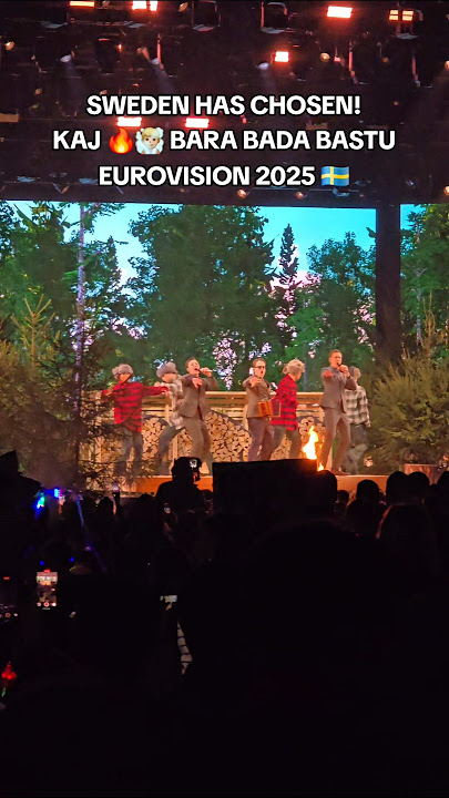 KAJ won Mello 💙 Bara Bada Bastu goes to Eurovision 2025 🔥🧖🏼‍♂️🇸🇪  #esc2025 #melodifestivalen