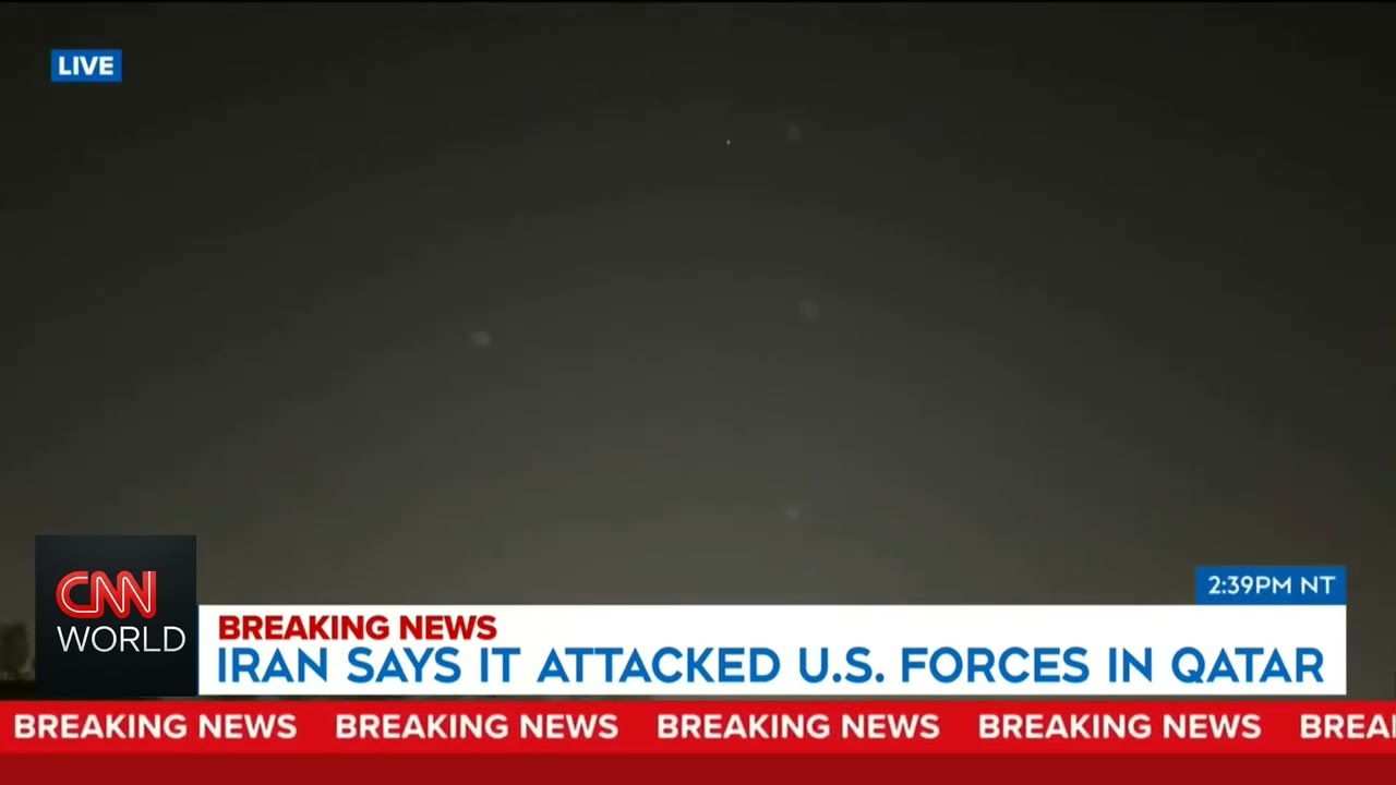 Iran Bombs Doha Live News | Explosions Over Qatar | Iran Attacks U.S. Base | Iran vs Israel | Qatar