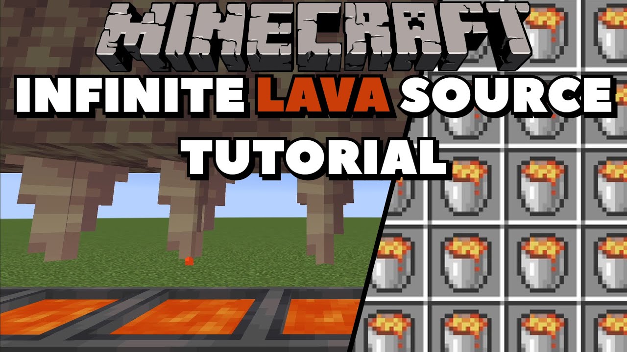 Infinite Lava Source Tutorial! | Minecraft 1.17 Tutorials - YouTube