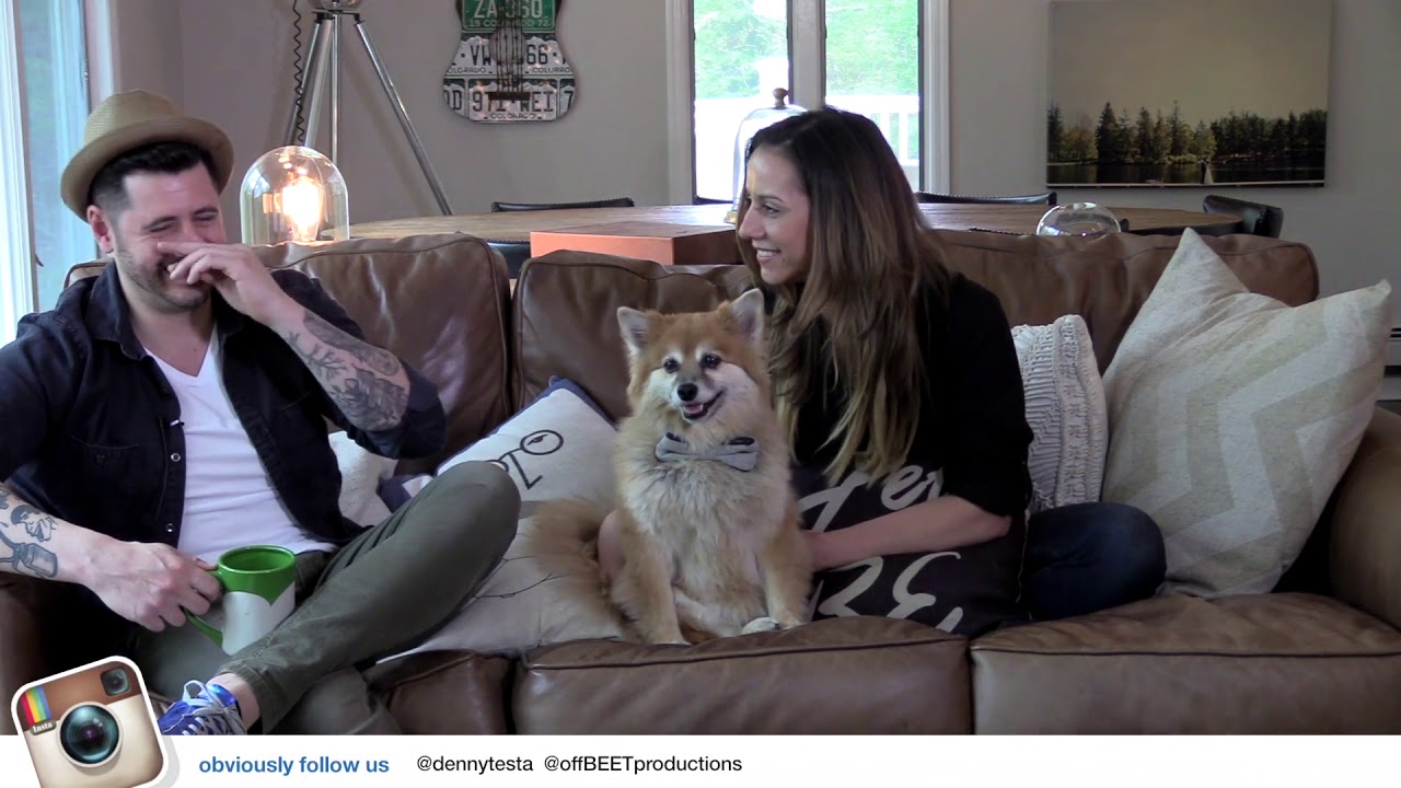 DENNY AND KATE TESTA ON THE COUCH - OFF BEET PRODUCTIONS