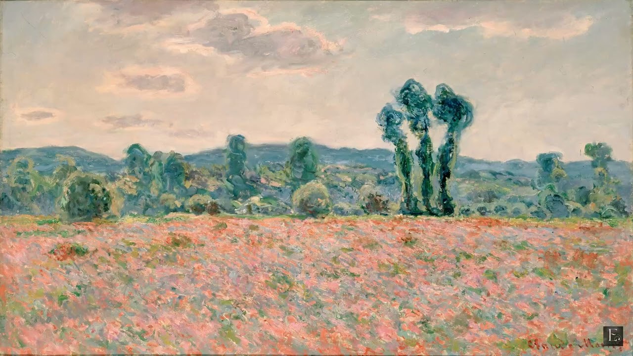 Claude Monet - Poppy Field - 2 Hour Screensaver
