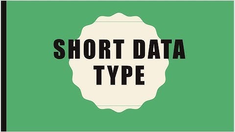 Lecture  8 :- Short data type in java || LearningStrome Academy