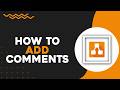 How To Add Comments in Draw io (Quick Tutorial)