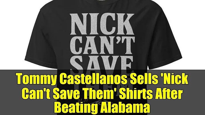 Tommy Castellanos Sells 'Nick Can't Save Them' Shirts After Beating Alabama | FSU Upset Highlights