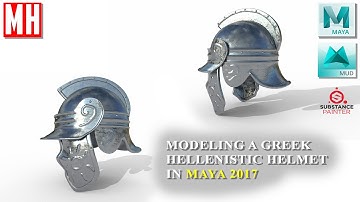 Maya 2017 tutorial : Modeling a Hellenistic Greek helmet Part 1 of 3