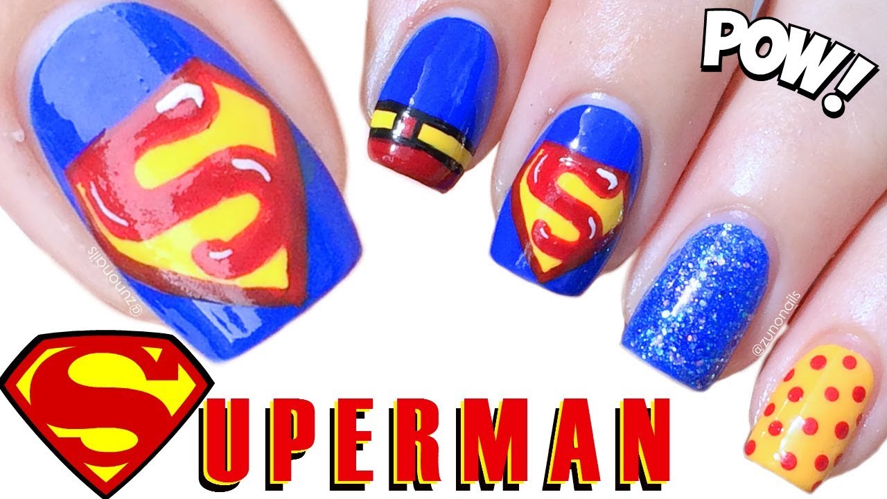 Superman Nail Art Design Ideas - wide 4