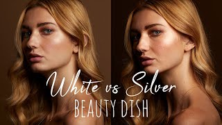 White vs Silver Beauty Dish  Which should you use?