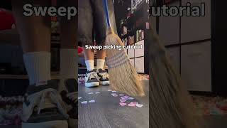 Sweep picking tutorial 🎸 #guitar #guitarplayer #guitarist