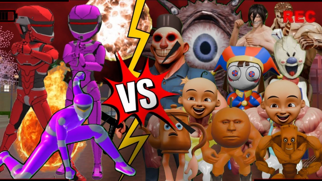 CCTV Rekam Pertarungan PASUKAN HAMOOD HABIBI Melawan POWER RANGERS Di Kota 🤯🔥SAKURA SCHOOL SIMULATOR