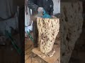Carpintero usando cepillo eléctrico para nivelar madera rústica