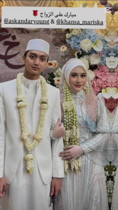 Semoga hidup kalian indah, Kanasa dan Azmi. #gusazmi #gusazmisholawat #love #cupole #wedding#azmi