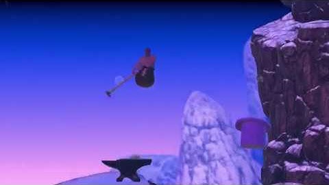 Weird hat glitch in Getting Over It
