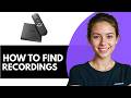 How to Find Recordings on Spectrum Xumo – DVR Guide