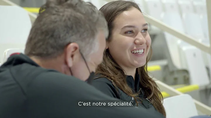 Avec l'aide de Marc Gagnon, Courtney Sarault s'app...