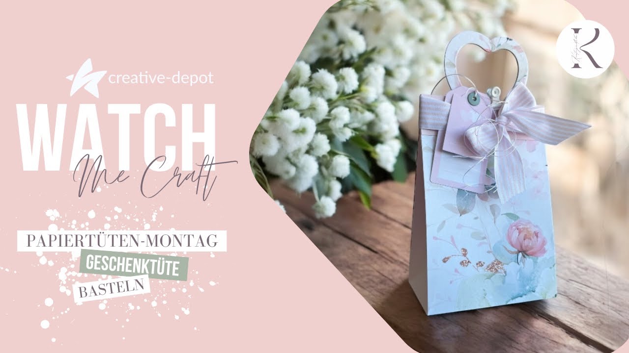 WATCH ME CRAFT | Tüten-Montag | Geschenktüte basteln | Neuheiten Creative Depot | April 2025