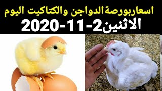 عاجل!!انخفاض اسعار الفراخ البيضاء اليوم الاثنين 2-11-2020وارتفاع اسعار العلف وثبات اسعار الكتكوت