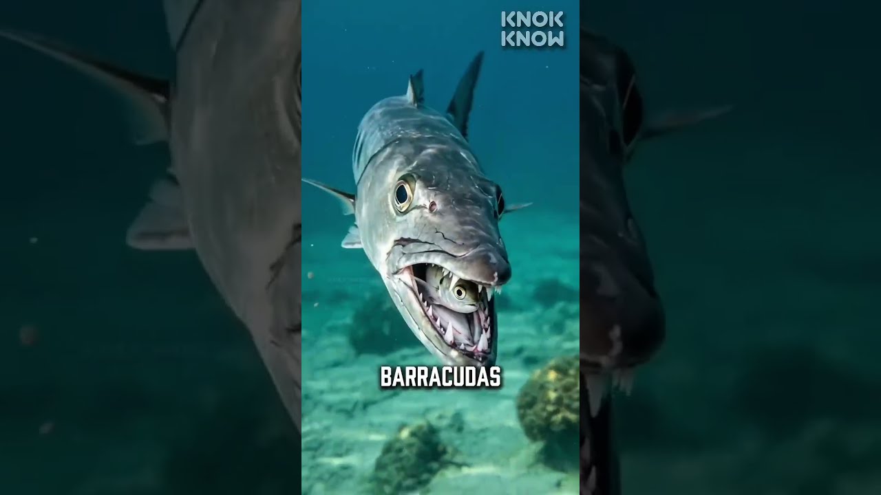 Viral Giant Barracuda Attacks Shark 