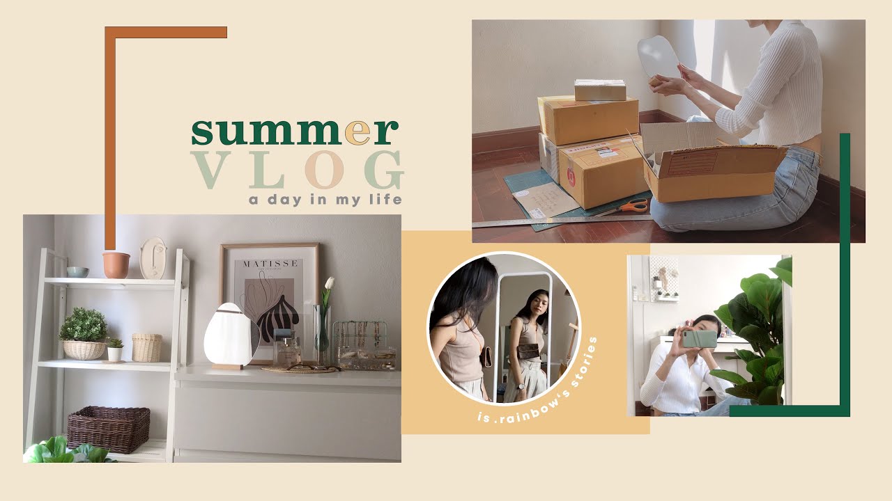VLOG 01 | SUMMER | ปิดเทอมใหญ่(มาก) | ช่วงที่ไม่ได้บิน ทำอะไรบ้างนะ ? | ซื้อของ - แต่งห้อง - วนไป