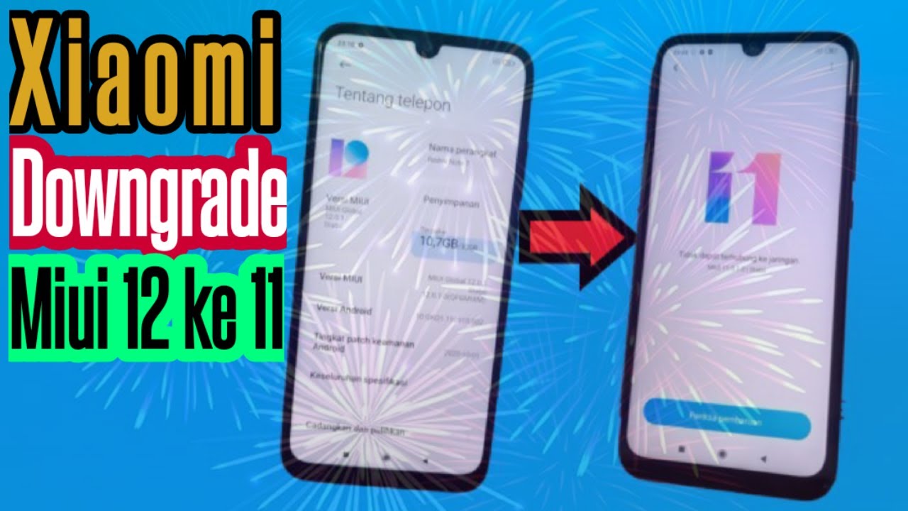 Xiaomi Redmi Note 7 (Lavender) Downgrade dari Miui 12 ke Miui 11