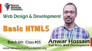 Basic HTML5 | Web Design and Development | Freelancing Bangla Tutorial | Batch 6th | Class 05