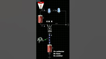 BC547 NPN TRANSISTER work short  video #electronic #technology #experiment #animated