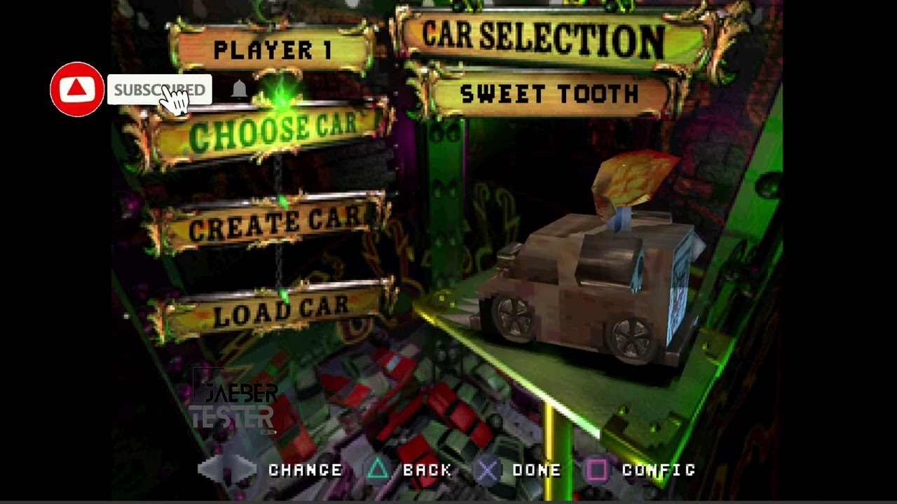 ALL Characters (Cars) in Game Twisted Metal 4 (PS1)